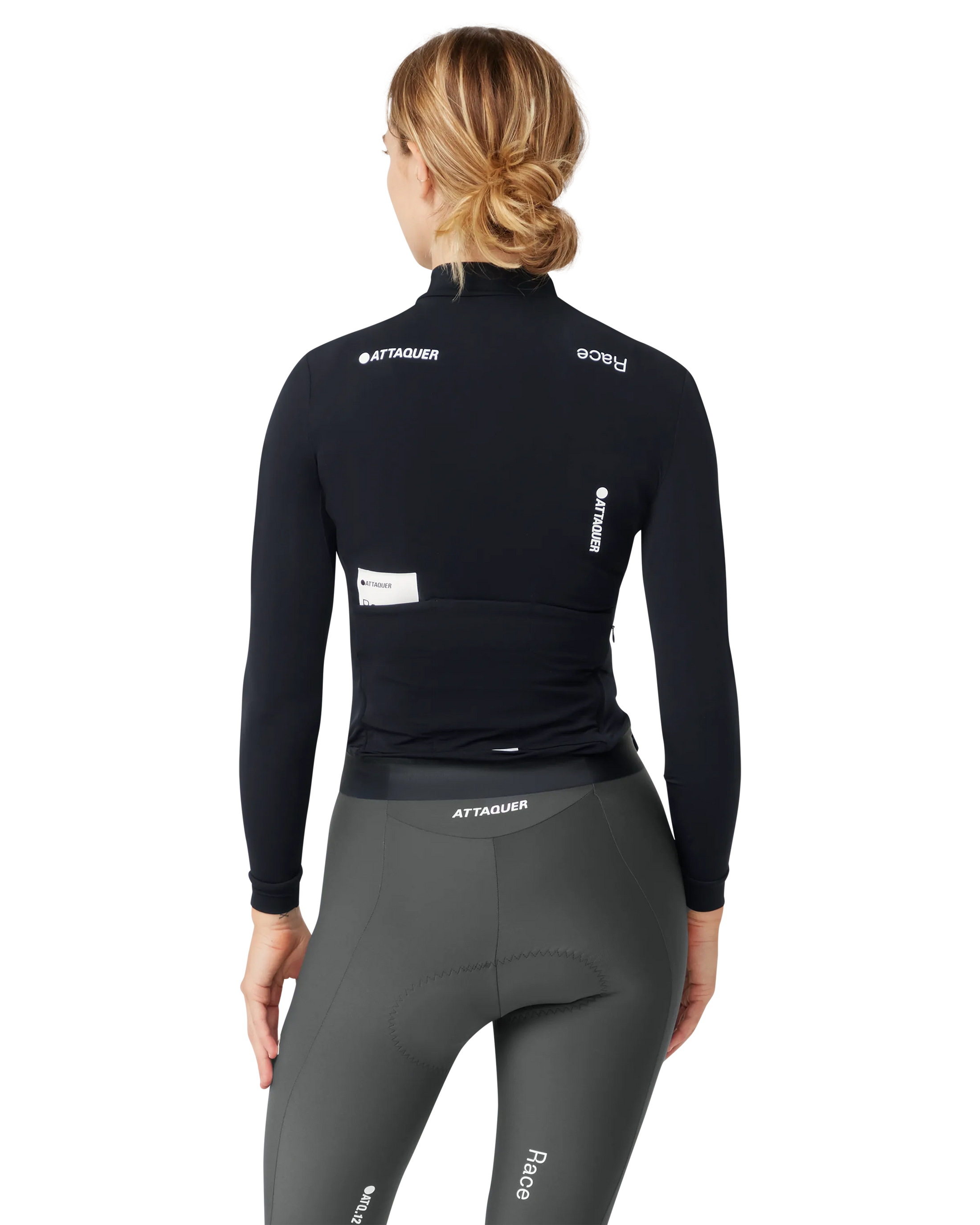 Womens Race Winter Long Sleeved Jersey Black-Attaquer-Attaquer