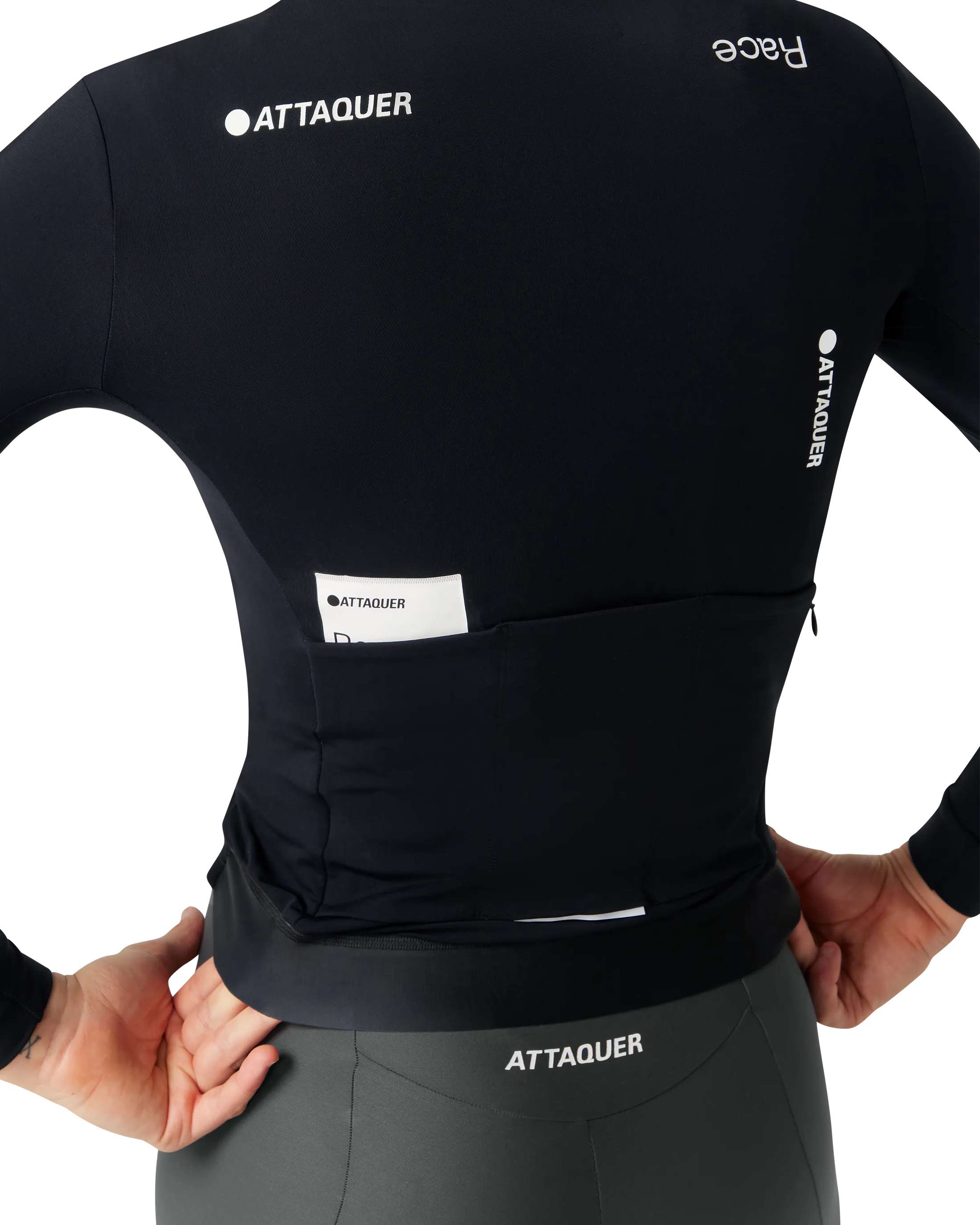 Womens Race Winter Long Sleeved Jersey Black-Attaquer-Attaquer