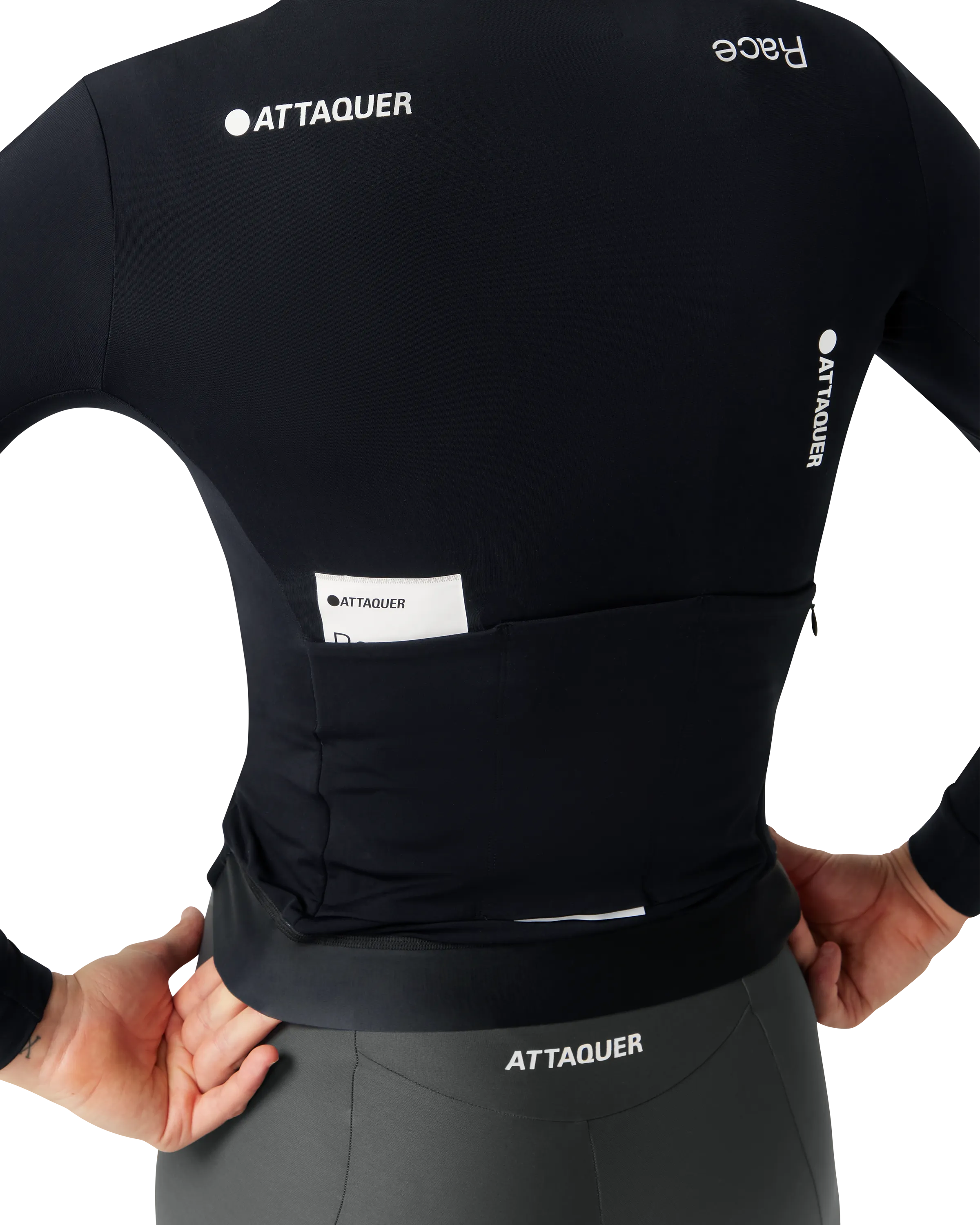 Womens Race Winter Long Sleeved Jersey Black-Attaquer-Attaquer