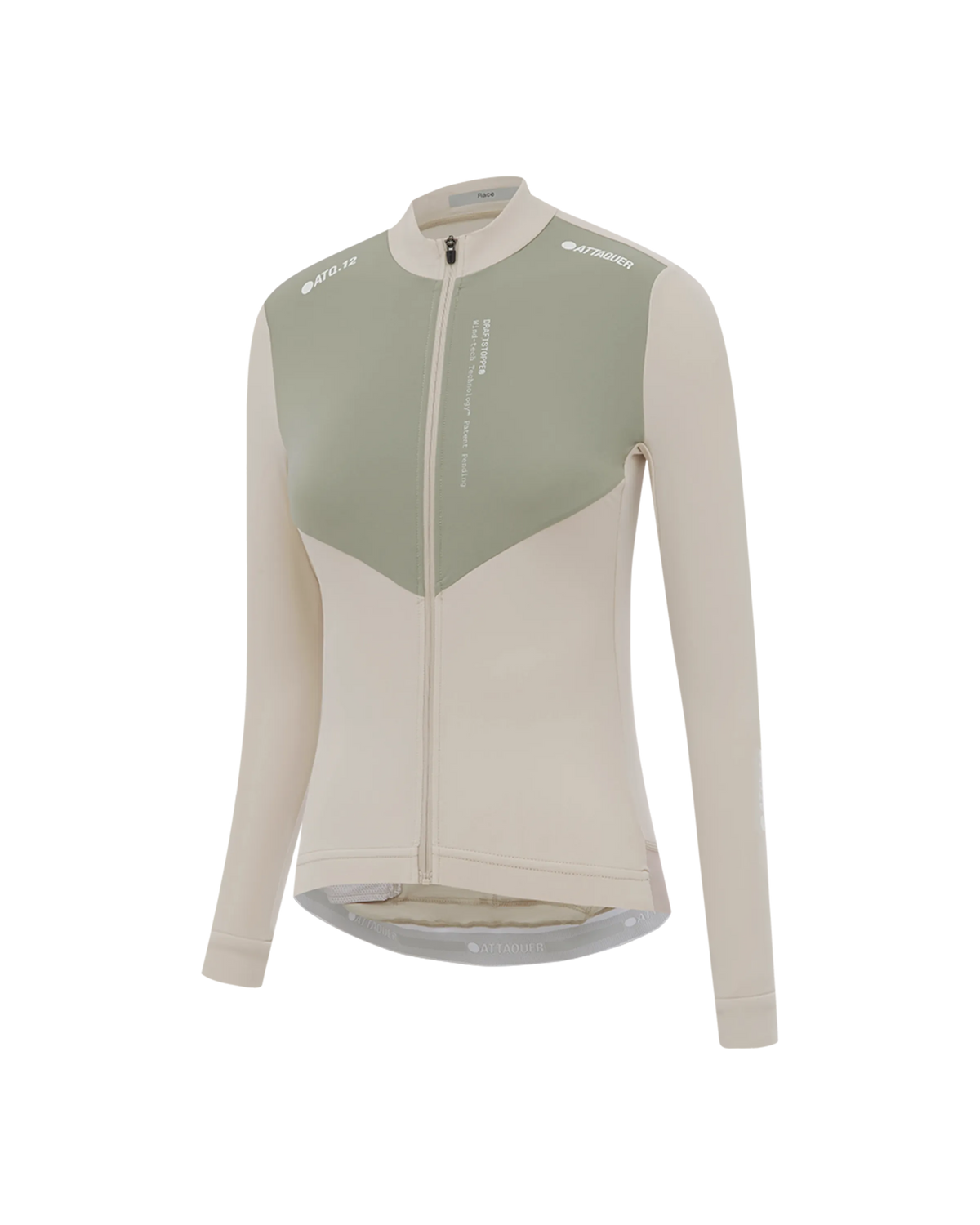 Womens Race Winter Long Sleeved Jersey Eggshell-Attaquer feature display pdp-hide