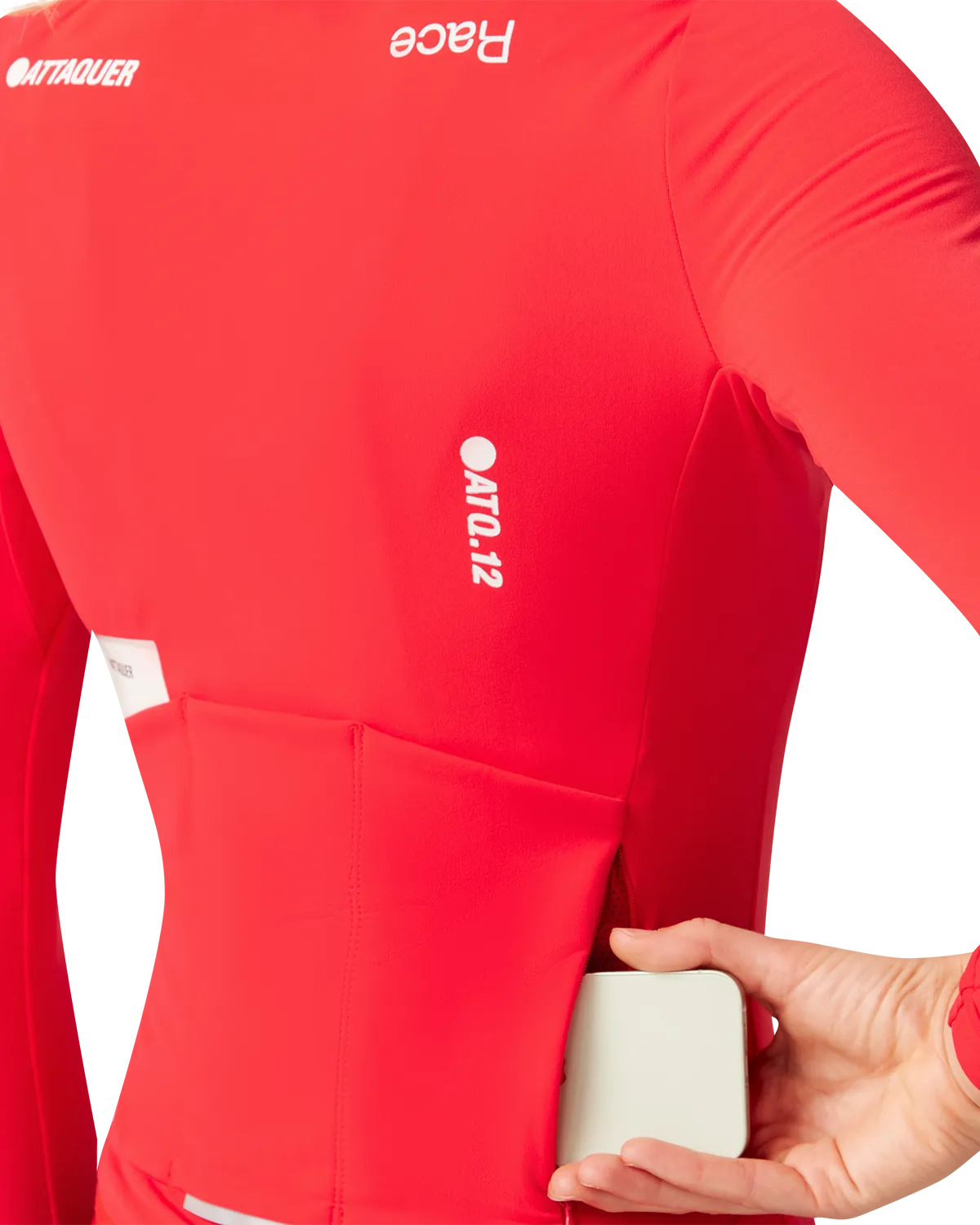 Womens Race Winter Long Sleeved Jersey Red-Attaquer-Attaquer