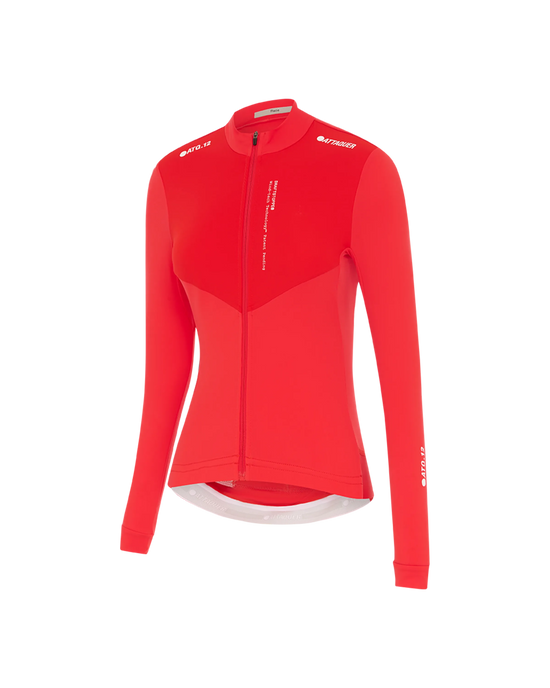 Womens Race Winter Long Sleeved Jersey Red