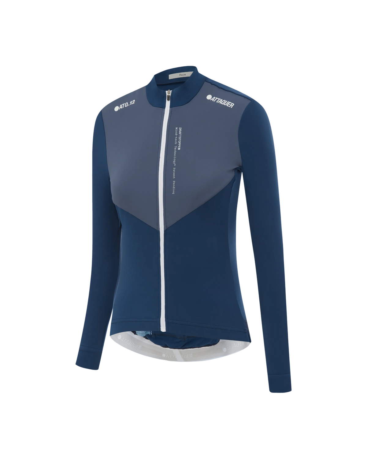 Womens Race Winter Long Sleeved Jersey Vintage Blue-Attaquer feature display pdp-hide