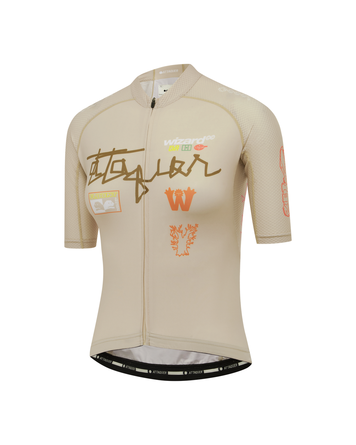 pdp-hide Attaquer Womens All Day short sleeve cycling jersey in Senegal flat lay