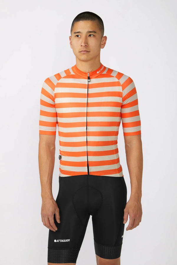 A-Line Jersey Stripe Orange/Eggshell main