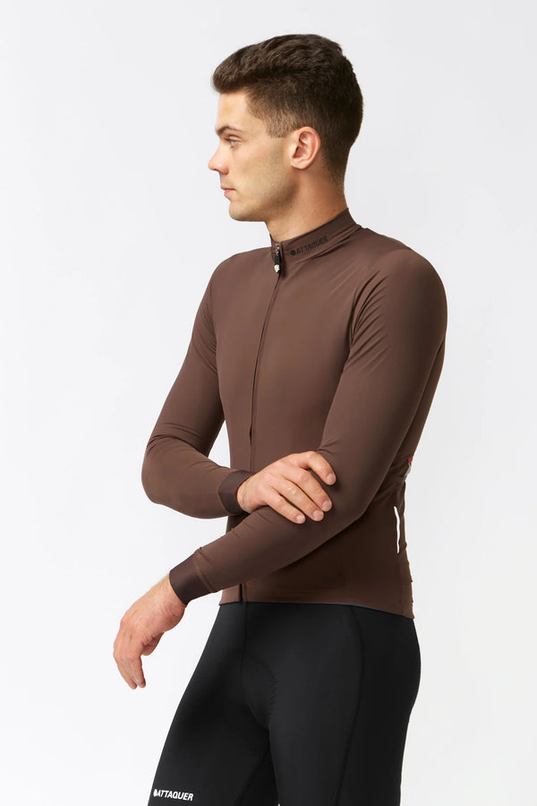 Attaquer Mens A-Line Winter LS Jersey 2.0 Chestnut main