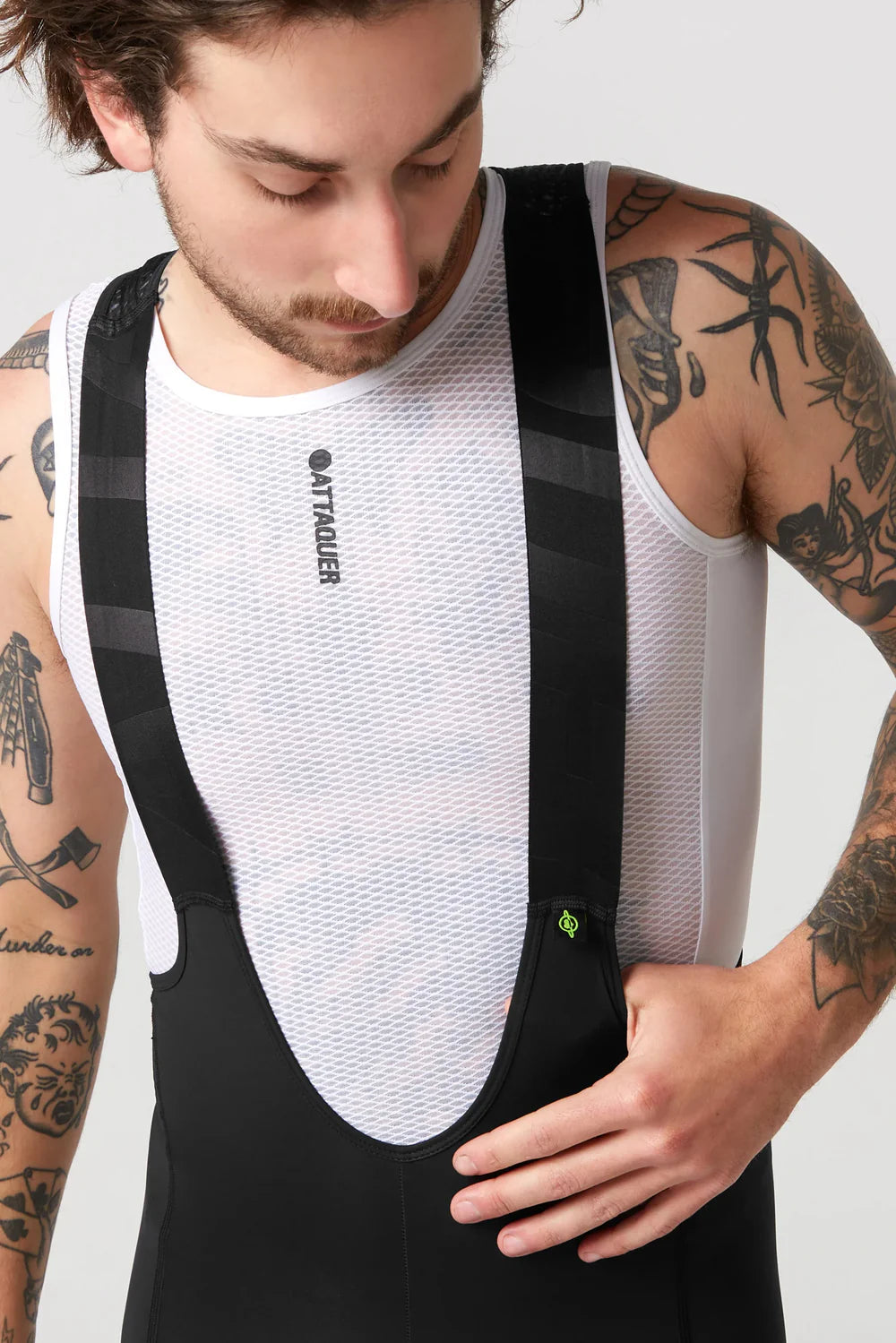 Womens All Day Bib Short Grey Smoke | Attaquer Cycling Womens All Day Bib Short Grey Smoke | Attaquer Cycling
