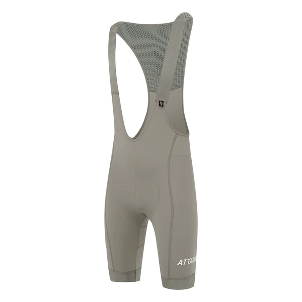 Mens All Day Bib Short Grey Smoke feature display lifestyle