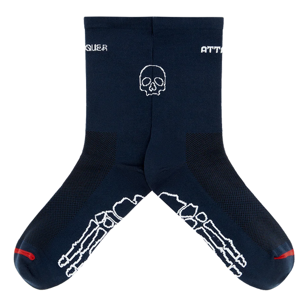 Attaquer Intra Skull Socks Navy main