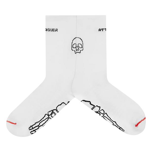 Attaquer Intra Skull Socks White main