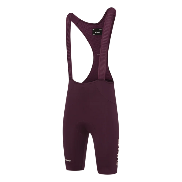 Attaquer Mens Race Bib Short 2.0 Burgundy/White Ref Logo feature display