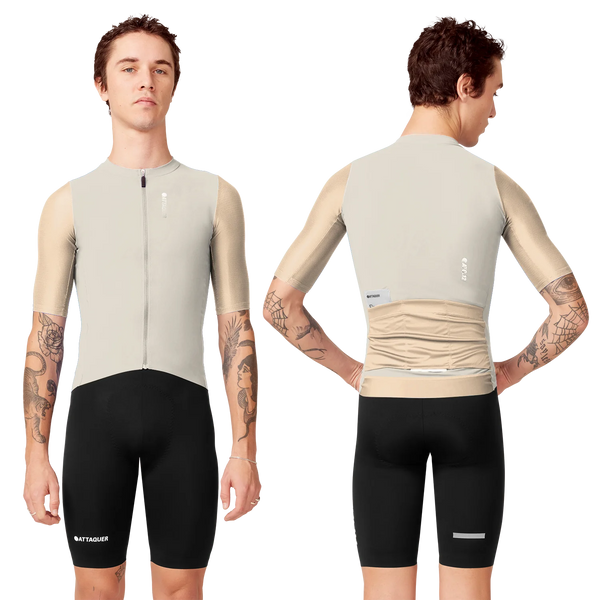 Attaquer Mens Race Jersey Beige main