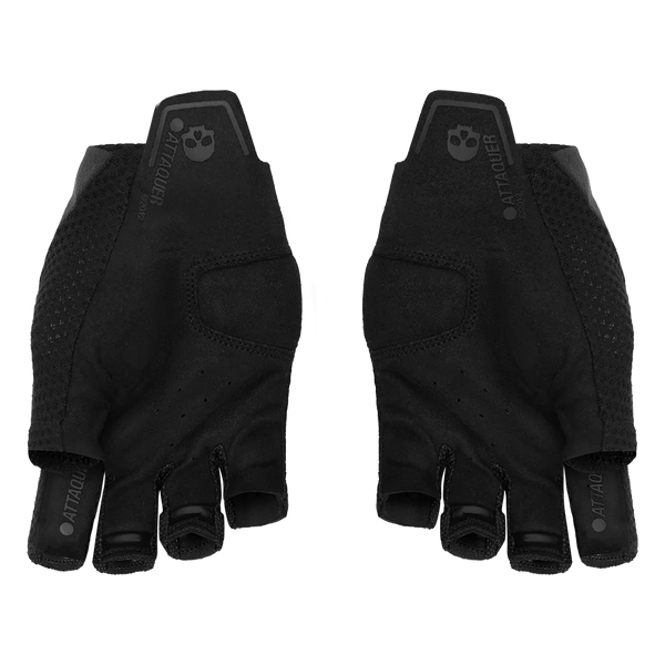 Attaquer Short Fingered Logo Gloves Black main display