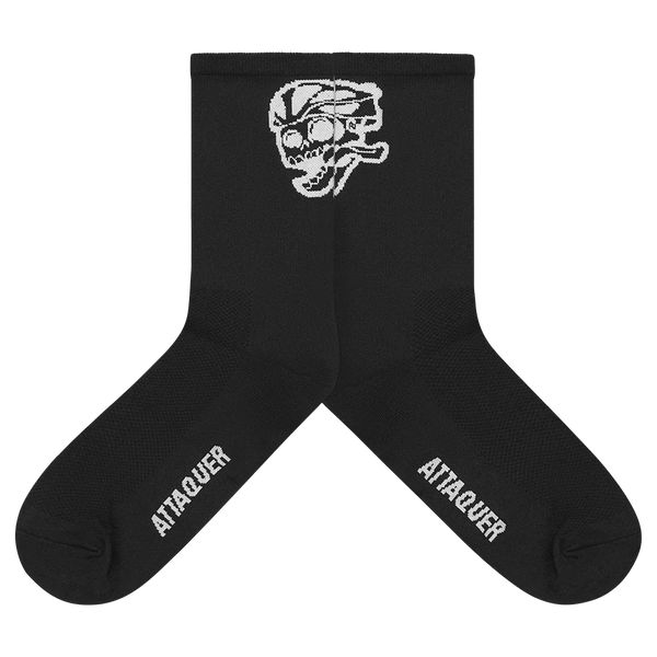 Attaquer Socks Skull Black main display