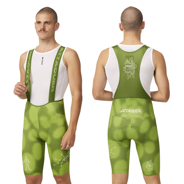 Attaquer Mens SOL Amphibian Race Bib Short Green main