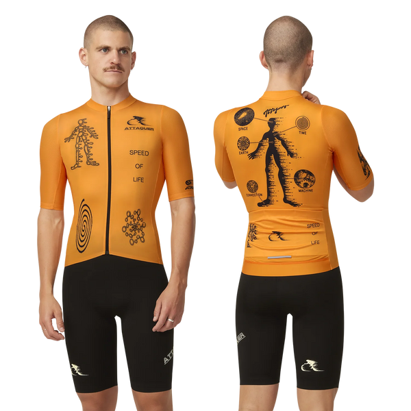 Attaquer Mens SOL Team Race Jersey Orange main