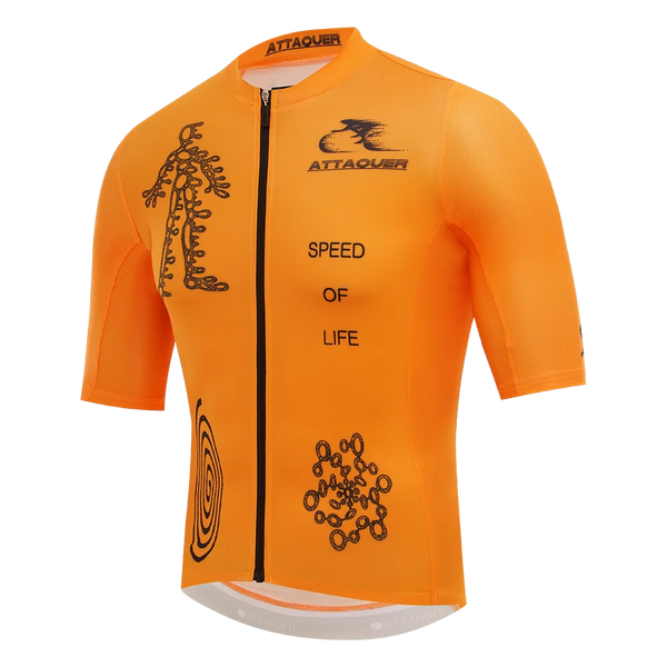 Attaquer Mens SOL Team Race Jersey Orange feature display