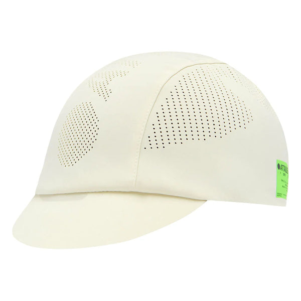 Tech Cap Vertical Logo Eggshell - OSFM - Attaquer Cycling Caps