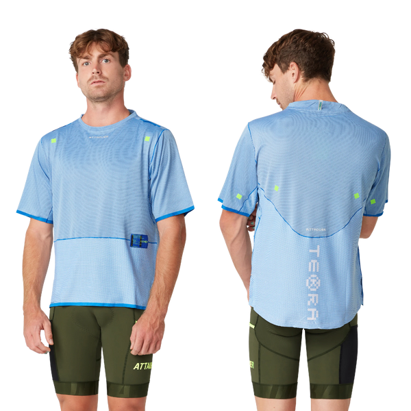 Attaquer Terra Short Sleeved Tech Tee Blue display main