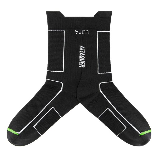 Attaquer Unisex Ultra Socks Black Main