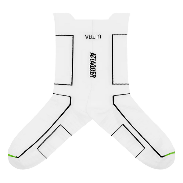 Attaquer Unisex Ultra Socks White Main