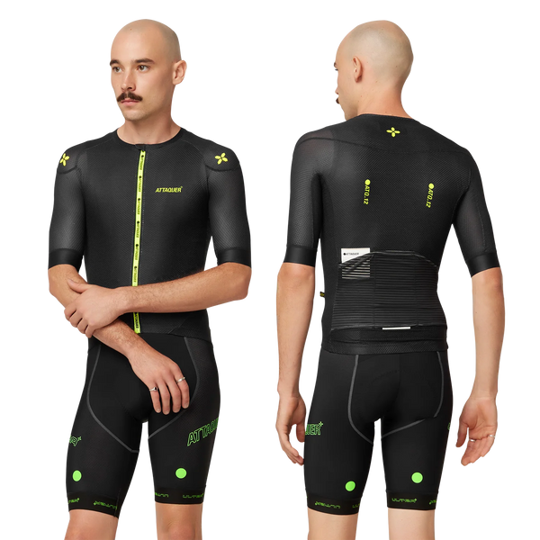 ULTRA+ Climbers Jersey Black/Acid Lime main