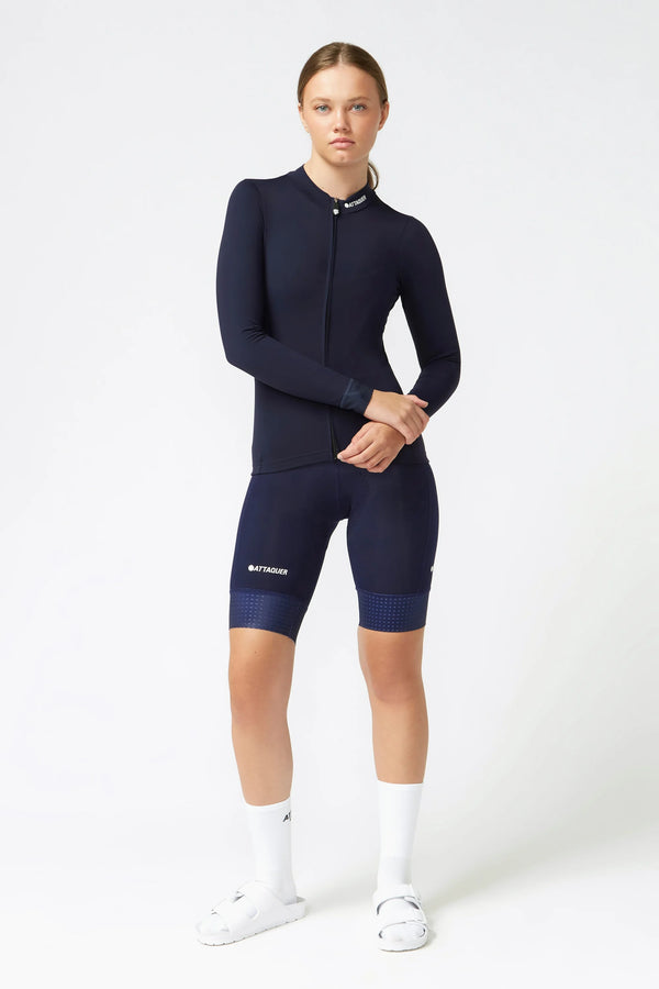 Attaquer Womens A-Line Winter LS Jersey 2.0 Navy main