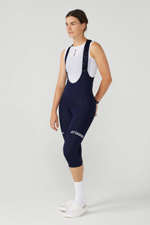 Womens All Day 3/4 Bib Navy/White Logo main