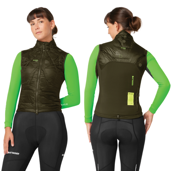 Attaquer Womens All Day Anatomic Insulator Gilet Pine display main