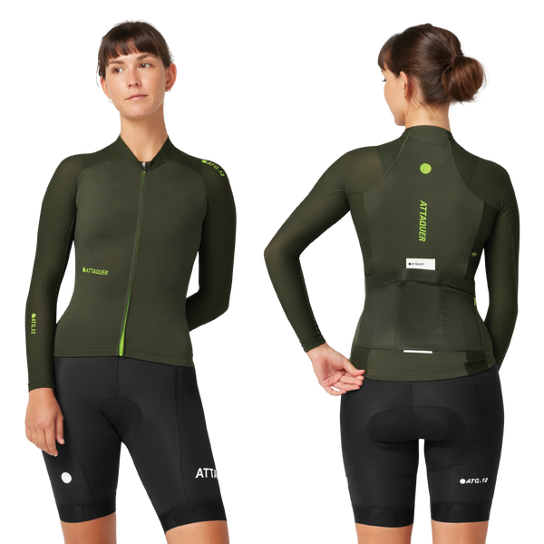 Womens All Day Summer Long Sleeve Jersey Pine Main