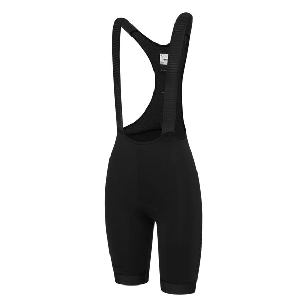 Attaquer Womens Race Bib Short 2.0 Black/Reflective Logo feature display