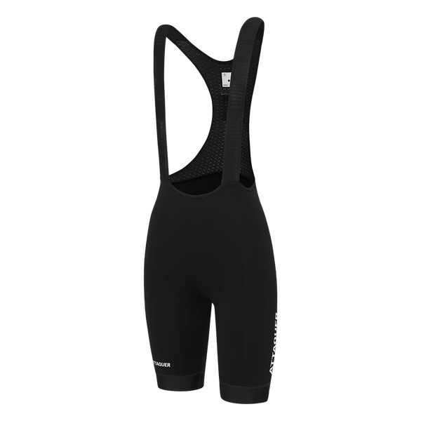 Attaquer Womens Race Bib Short 2.0 Black/White Logo feature display