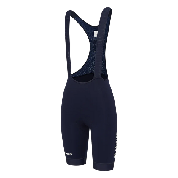 Attaquer Womens Race Bib Short 2.0 Navy/White Logo feature display