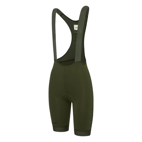 Attaquer Womens Race Bib Short 2.0 Pine/Tonal Logo feature display