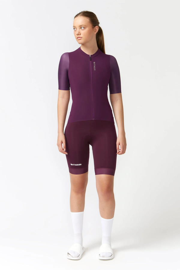 Attaquer Womens Race SS Jersey 2.0 Burgundy main