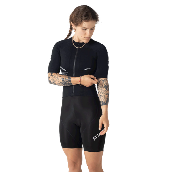 Attaquer Womens Race Jersey Seamless Black main