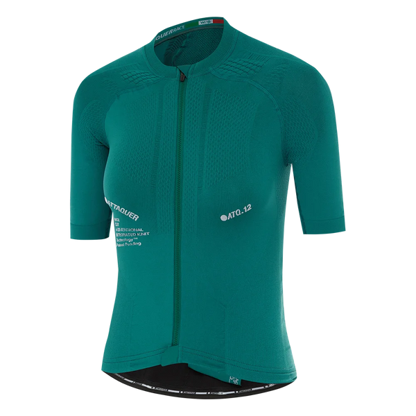 Womens Race Jersey Seamless Emerald feature display