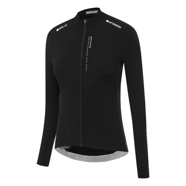 Womens Race Winter Long Sleeved Jersey Black feature display