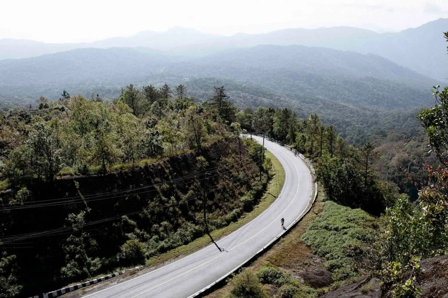 To give you perspective, this shot was not taken from a drone, but from the lookout around the next bend where the road shoots up