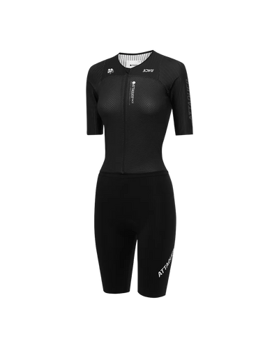 pdp-hide Womens Race Exo Suit Black - Attaquer Cycling Bib Shorts