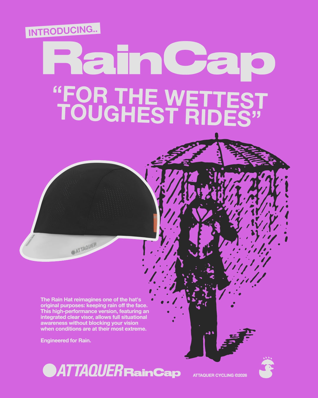 Attaquer Rain Cap campaign film, for the wettest toughest rides