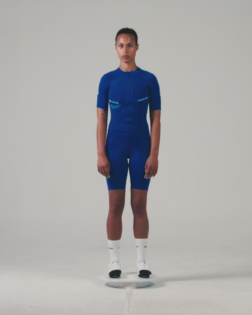 Womens Race Bib Short Cobalt-Attaquer-Attaquer