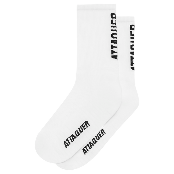 Attaquer Socks Vertical Logo White feature