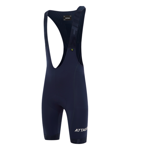 All Day Bib Short Navy/White Reflective Logo feature display