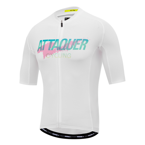 Attaquer Mens All Day Jersey Overspray Black Teal Dirty Pink hoverimage display