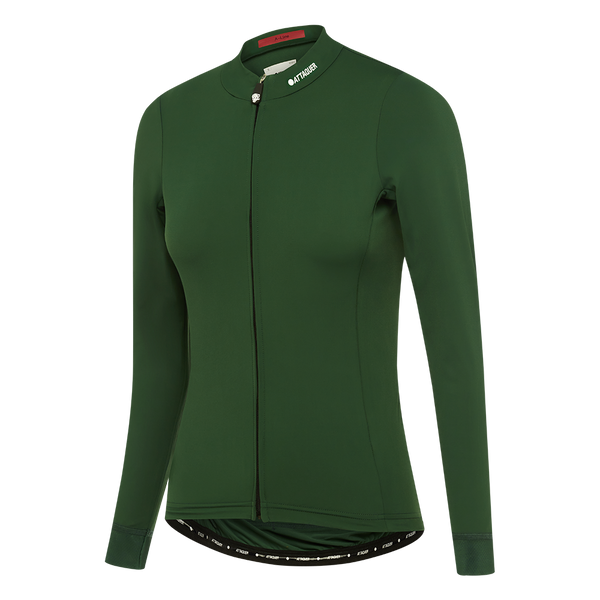 Attaquer Womens A-Line Winter LS Jersey 2.0 Olive feature display
