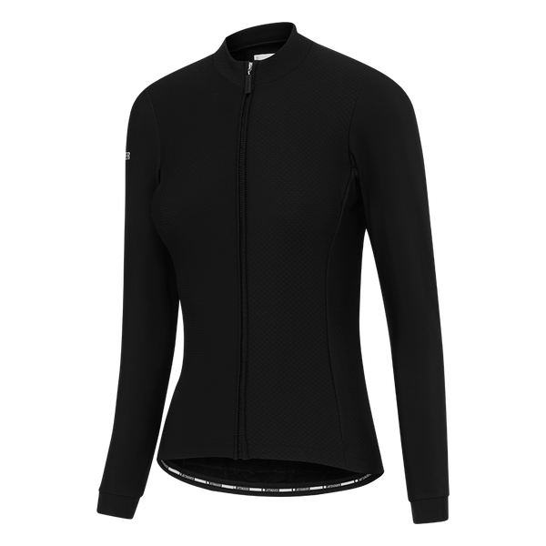 Attaquer Womens All Day Check Winter Long Sleeved Jersey Black feature