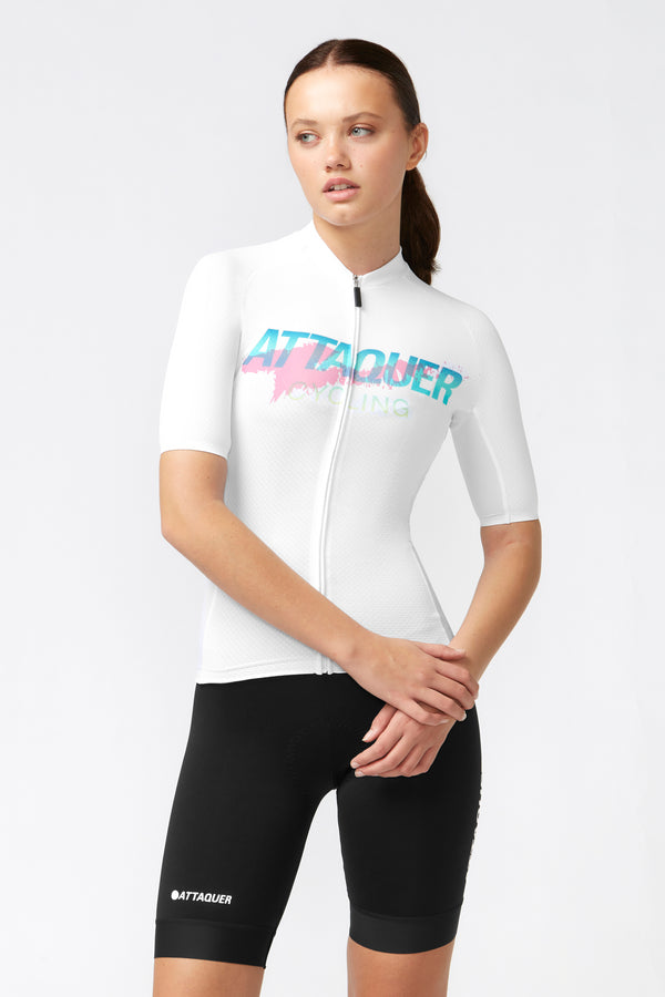 Attaquer Womens All Day Overspray Jersey Black Teal Dirty Pink main