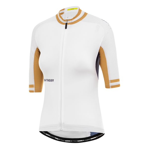 Womens All Day Jersey White/Stripe feature display