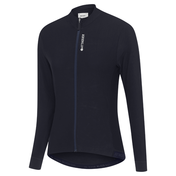 Attaquer Womens Race Long Sleeve Jersey Navy feature display